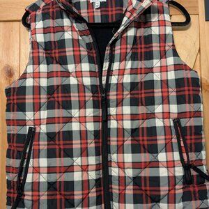 Vera Bradley Tartan Plaid Quilted Puffer Vest | Size S/P